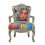 Versailles Amorosa Silver Fotel Kare Design Czerwona Maszyna