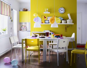 Jadalnia żółta dla dzieci IKEA
