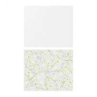 FASTBO Panel ścienny biały/zielone kwaity Ikea