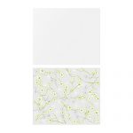 FASTBO Panel ścienny biały/zielone kwaity Ikea