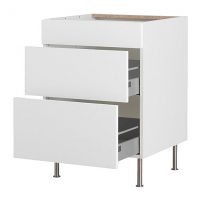 FAKTUM Szafka stojąca z 3 szufladami Abstrakt biały 80cm Ikea