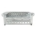 Oxford 3-Seater Silver Deluxe sofa Kare Design Kare Style