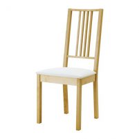 BORJE Krzesło brzoza / Gobo biały Ikea