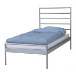 HEIMDAL Rama łóżka, srebrny IKEA