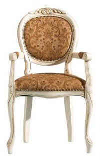 Stylowe krzesło z delikatnym ornamentem