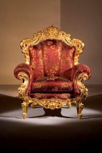 Fotel tron Królewski