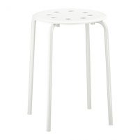 MARIUS Stołek biały IKEA