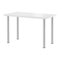 VIKA AMON VIKA CURRY Stół biały srebrny IKEA
